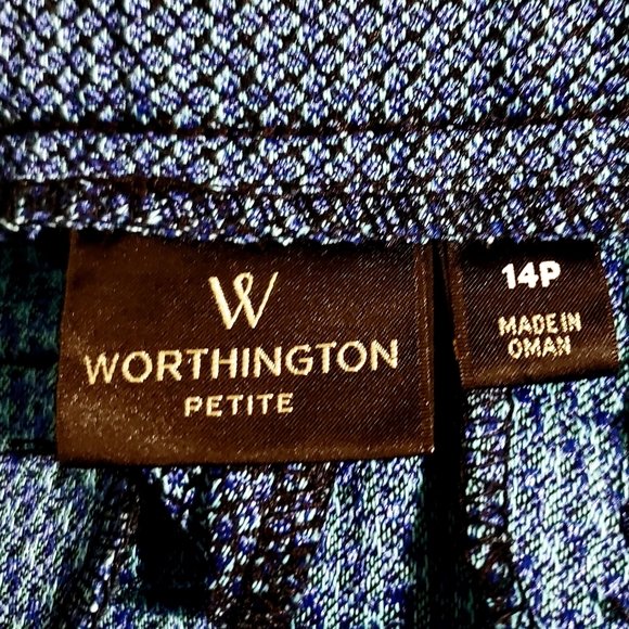 WORTHINGTON Blue Size 14P Capri Pants - Picture 8 of 9